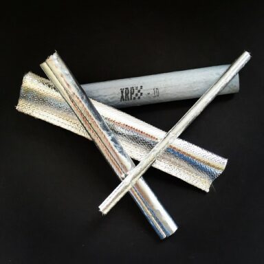 For Xtreme heat and flame protection has you covered with our glass fiber insulation sleeving. Smooth Silver Silicone covered Fyre Jacket for high insulation and direct flame endurance or for radiant heat rejection, a choice of our in house sewn Mylarized aluminum coated Fyre Foil II or our ultra lightweight Fyre Foil Lite with an internal seam for a clean outer surface that is even made in a 3/8″ ID size to cover -3 brake lines for approval. A wide choice of tube sizes, extra long lengths and flat blankets as well