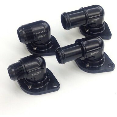 Since the post for the LS Swivel Water Necks produced a lot of inquires and orders, we wanted to again post the Swivel Water Necks for the Big and Small Block Chevrolet that utilize the same aircraft aluminum forgings that are machined for 1-1/4″, 1-1/2″ slip on hose and -16, -20 AN threaded male flare. Check out www.xrp.com for other new hose products and our contact info