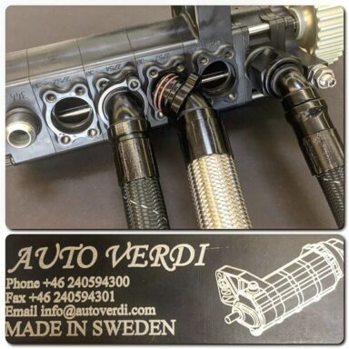 New XRP Plug-In Hose Ends for the Auto Verdi Dry Sump Oil Pumps now allow large capacity smooth bore PTFE ProPLUS and ProPLUS Xtreme hoses to be connected as the vacuum supply lines. If you are using this pump you need to check this out