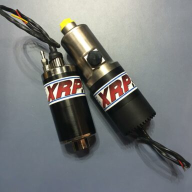 New brushless technology high volume / high pressure yet lightweight electric fuel pumps  from XRP were introduced last week at PRI. 120 gph @ 95psi on 13.5Vdc.  PWM speed control capability. Different motor options
