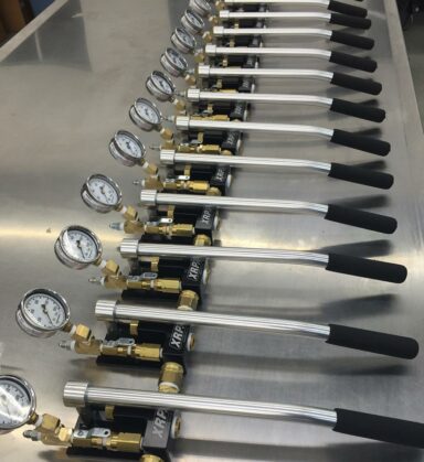 A few new style XRP billet Pressure Testers ready for shipping