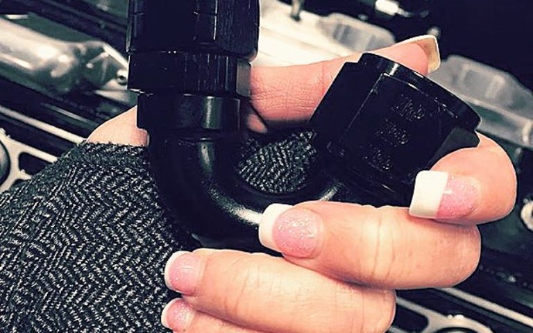 XRP’s Hose Ends and Fittings are often called the “Jewelry of the Performance Industry!” Products that perform to the highest quality standards and look cosmetically awesome as well, especially in the right hands! Thanks for this beauty shot Jana!! @nitro_barbie