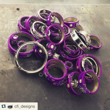 @cfi_designs, thanks for the shot couplings, O-Ring adapters and Hose Ends to fit them direct from @XRPracing in standard purple and exclusive Super Nickel ‘s clamshell distributor to Motorsports.