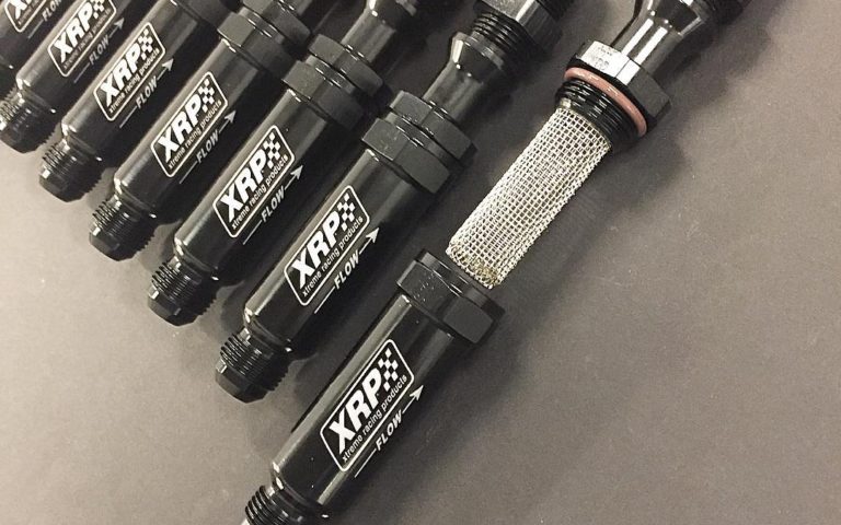 -10 Dry Sump Scavenge mesh strainers for use in the engine valley area with a pick up tube. Has bulkhead leg for mourning and to pass through the engine valley wall to the pump