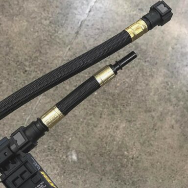 XRP ProPLUS XM PTFE Race Hose with SAE style Quick Disconnect fuel injection couplings @bbiautosport smooth bore, no convolutions