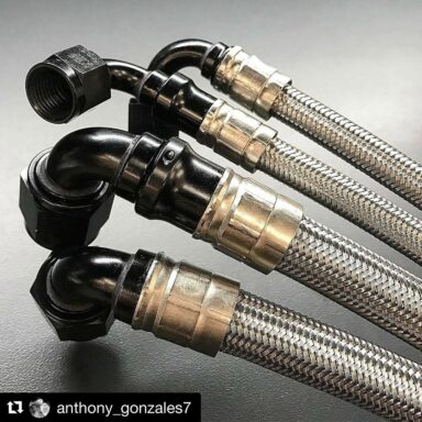 @anthony_gonzales7 with @repostapp・・・@xrpracing black race swivel hose ends with super nickel crimp collars, using ProPLUS stainless steel braid line. Plumb it right Great shot Anthony!  Smooth! #🚫convolutions
