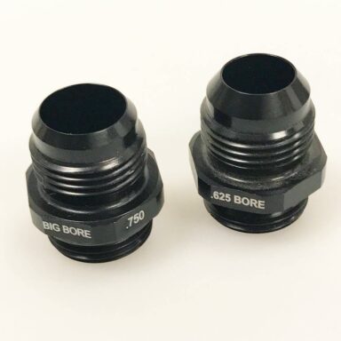 The Big Bore Xtreme Flow Fittings and Big Bore Hose End series from …. no one else has it!  Get the real Flow Facts
