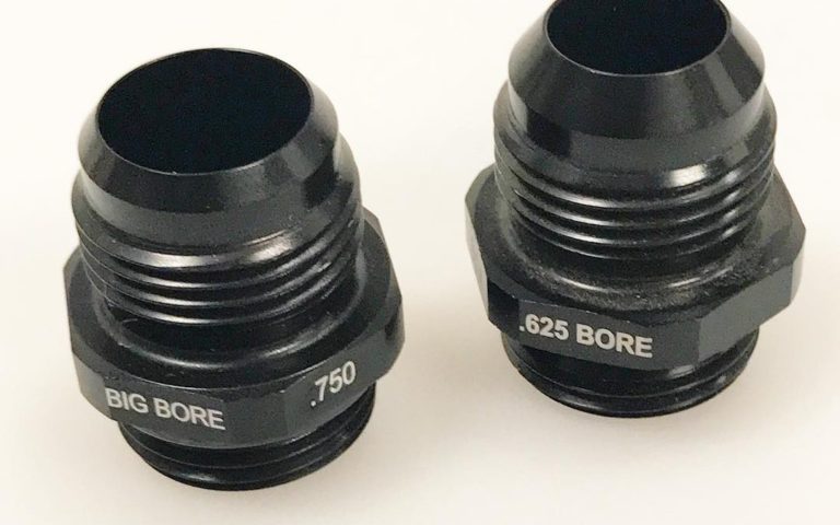 The Big Bore Xtreme Flow Fittings and Big Bore Hose End series from …. no one else has it!  Get the real Flow Facts