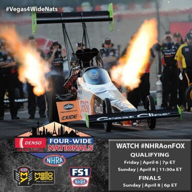 Just do it! Who is coming to the NHRA  Las Vegas Four-Wide inaugural??
