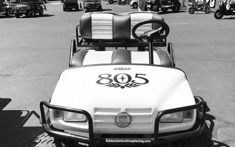 Firestone Walker 805 well represented at the Las Vegas Strip. @ashleyracergirl @805beer  @nhra