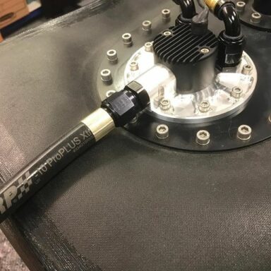 @protecfuelsystems 
XRP ProPLUS Xtreme XKS (XK Aramid braid with Black Silicone cover attached to a Protec Cobra II flange mount
490 Ltr/hr @ 5 bar (72psi)
Less than 10 amps#brushlessfuelpump#fiafuelcell#professional#xrpproplus#smoothbore#surgetank#xrp