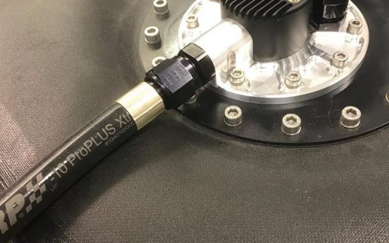 @protecfuelsystems 
XRP ProPLUS Xtreme XKS (XK Aramid braid with Black Silicone cover attached to a Protec Cobra II flange mount
490 Ltr/hr @ 5 bar (72psi)
Less than 10 amps#brushlessfuelpump#fiafuelcell#professional#xrpproplus#smoothbore#surgetank#xrp